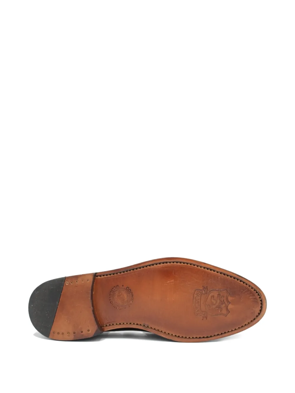 SAXONE OF SCOTLAND penny leather loafers Brown