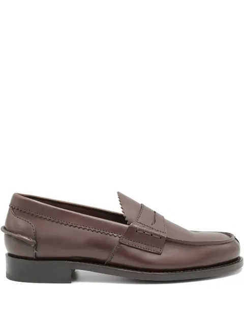 SAXONE OF SCOTLAND penny leather loafers