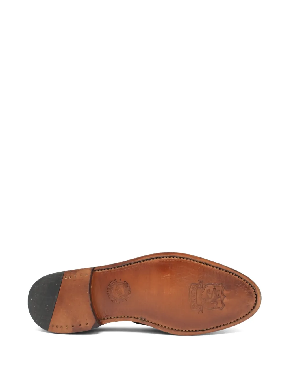 SAXONE OF SCOTLAND penny leather loafers Black