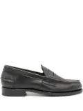 SAXONE OF SCOTLAND penny leather loafers - Black
