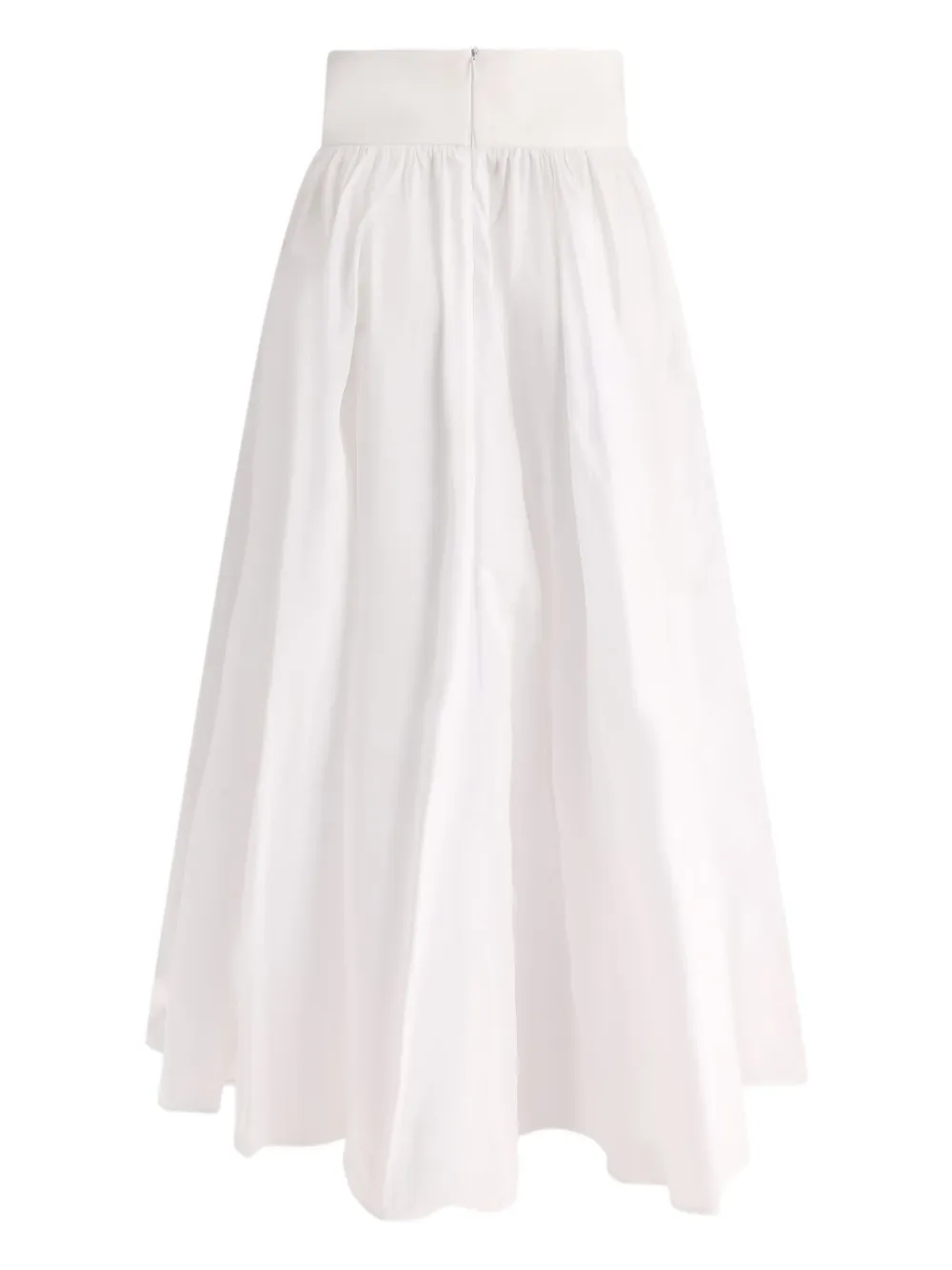Fit Skirt With Bandeau At The Waist Skirts White In White