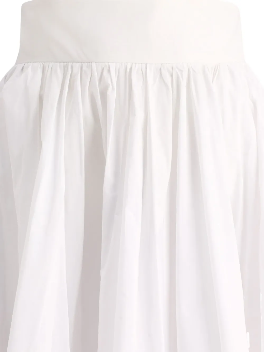 Fit Skirt With Bandeau At The Waist Skirts White In White