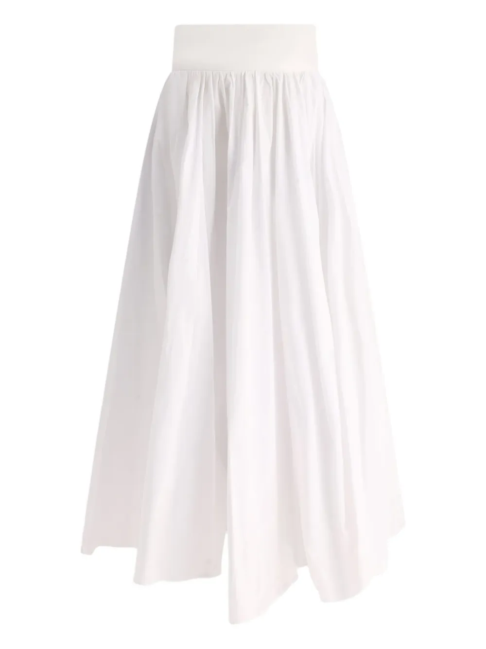 Fit Skirt With Bandeau At The Waist Skirts White In White