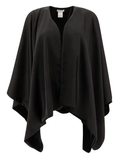 F.It velvet asymmetric cape