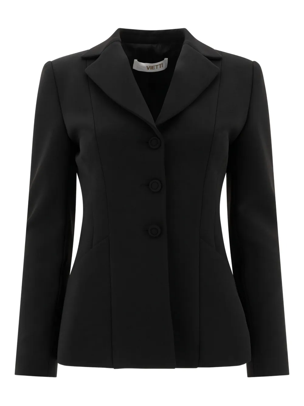 Fit Three-button Ted Jacket In Black