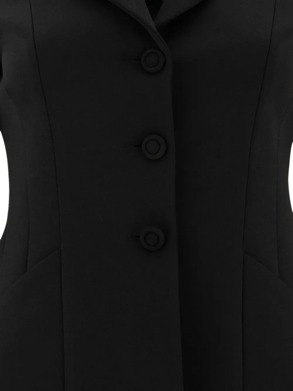 Fit Three-button Ted Jacket In Black