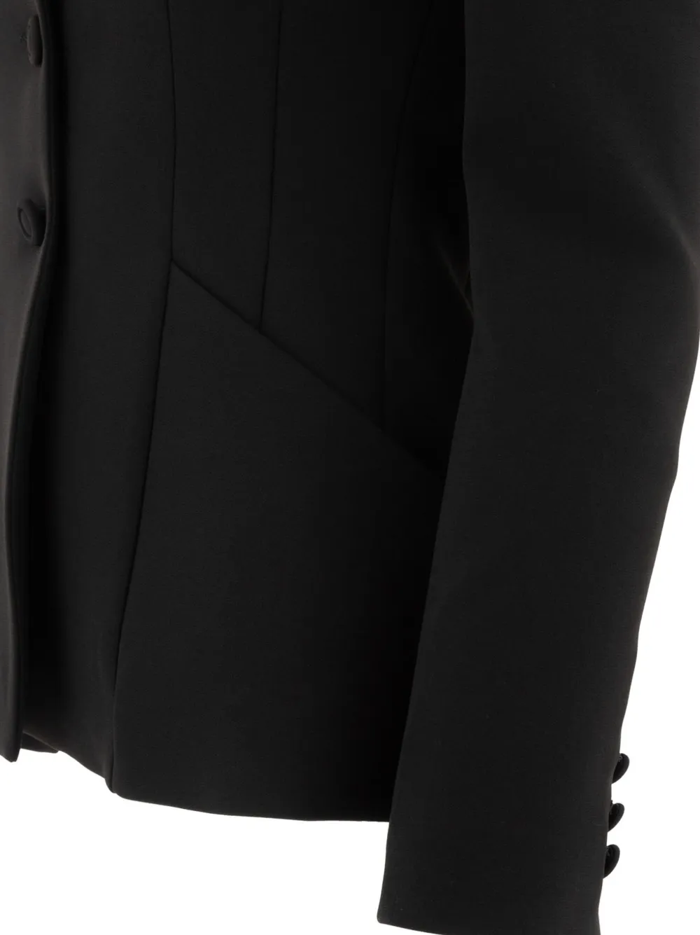 Fit Three-button Ted Jacket In Black