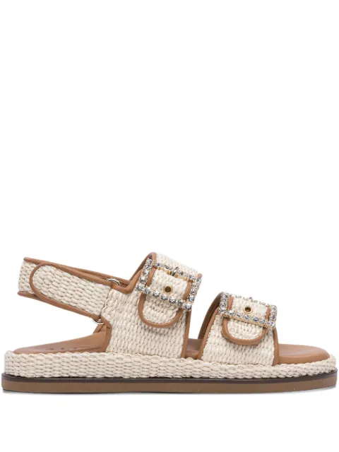 ALIBI buckle-embellished flat sandals