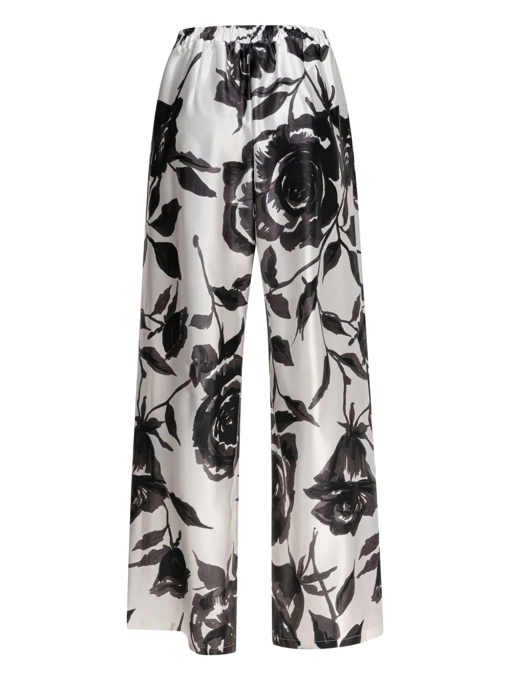 SLEEP NO MORE rose-print silk trousers | Wide-Leg Pants | Image 2