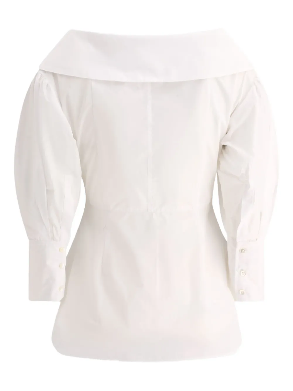 F.It balloon-sleeve wide-collar shirt | Blouses | Image 2