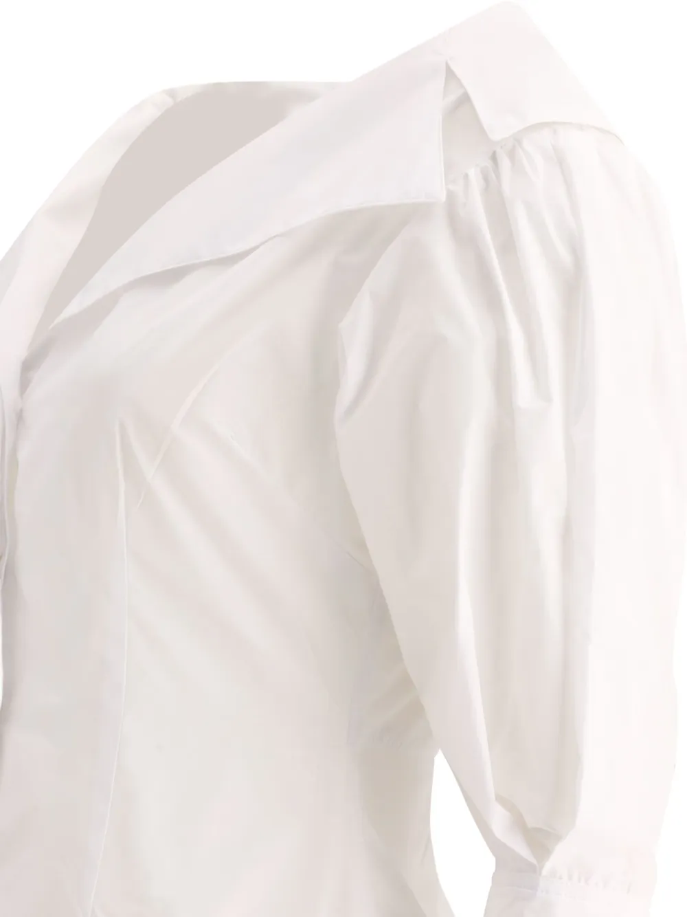 Fit F.it Shirt With Open Collar In White