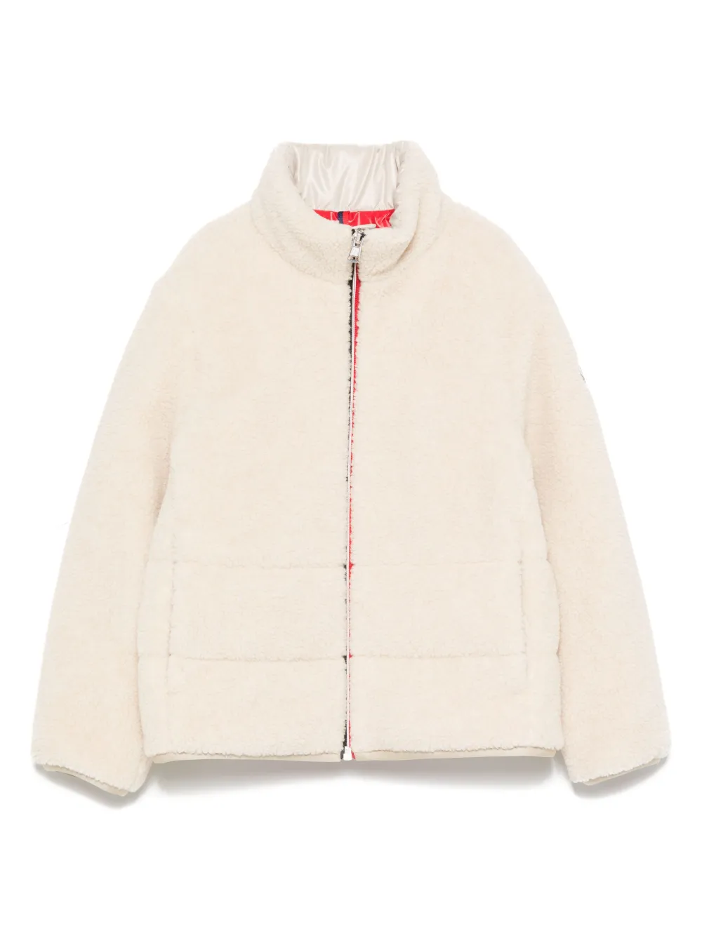 Moncler Enfant Bomberjack met rits Beige