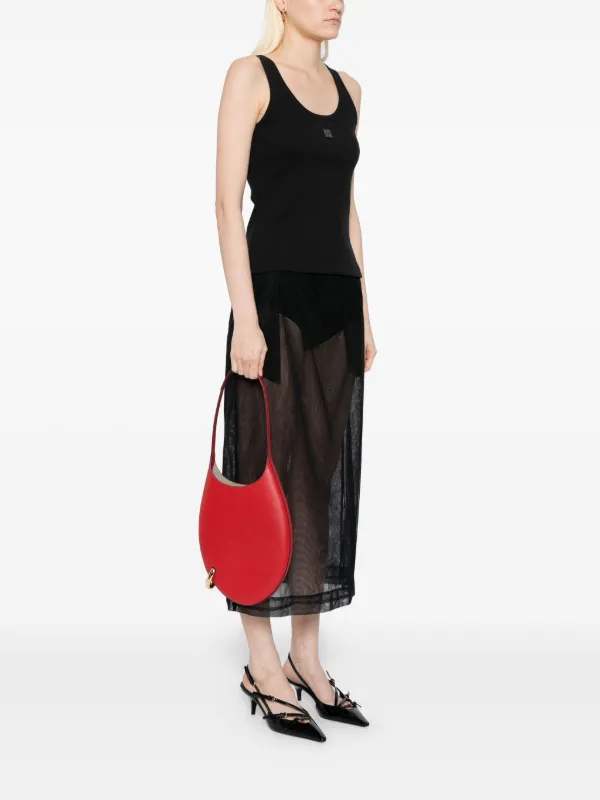 Tory Burch Pierced Shoulder Bag | Red | FARFETCH