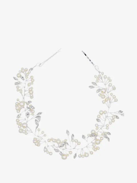 Tulleen diadema Crystal Accent Pearl
