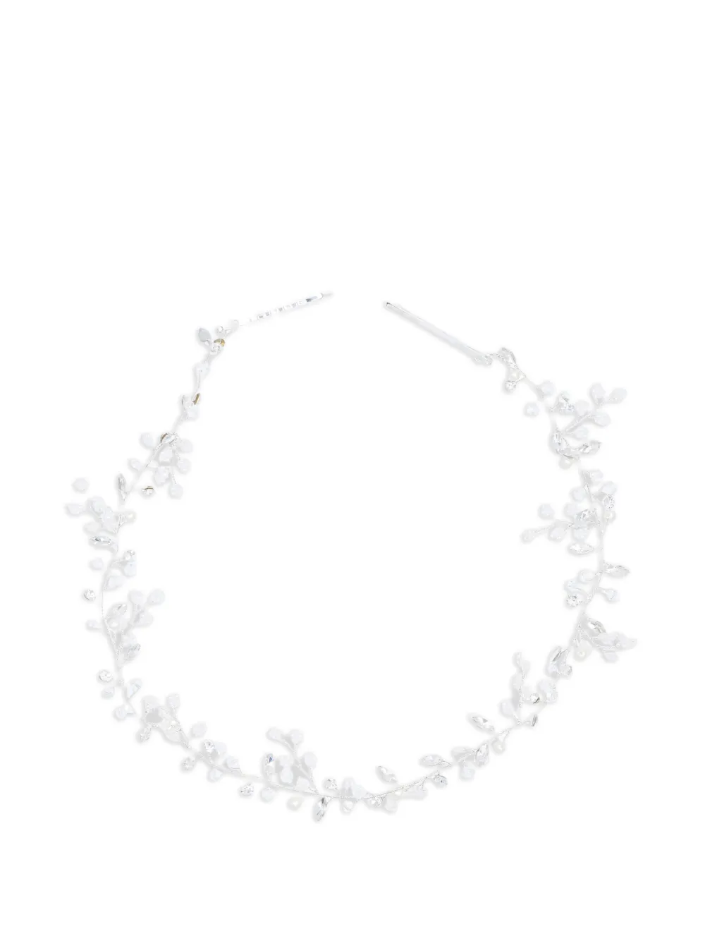Tulleen Crystal Floral Accented hair vine | Silver | Image 1