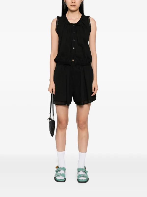 b+ab ノースリーブ トップ＆スカート セット | ブラック | FARFETCH JP