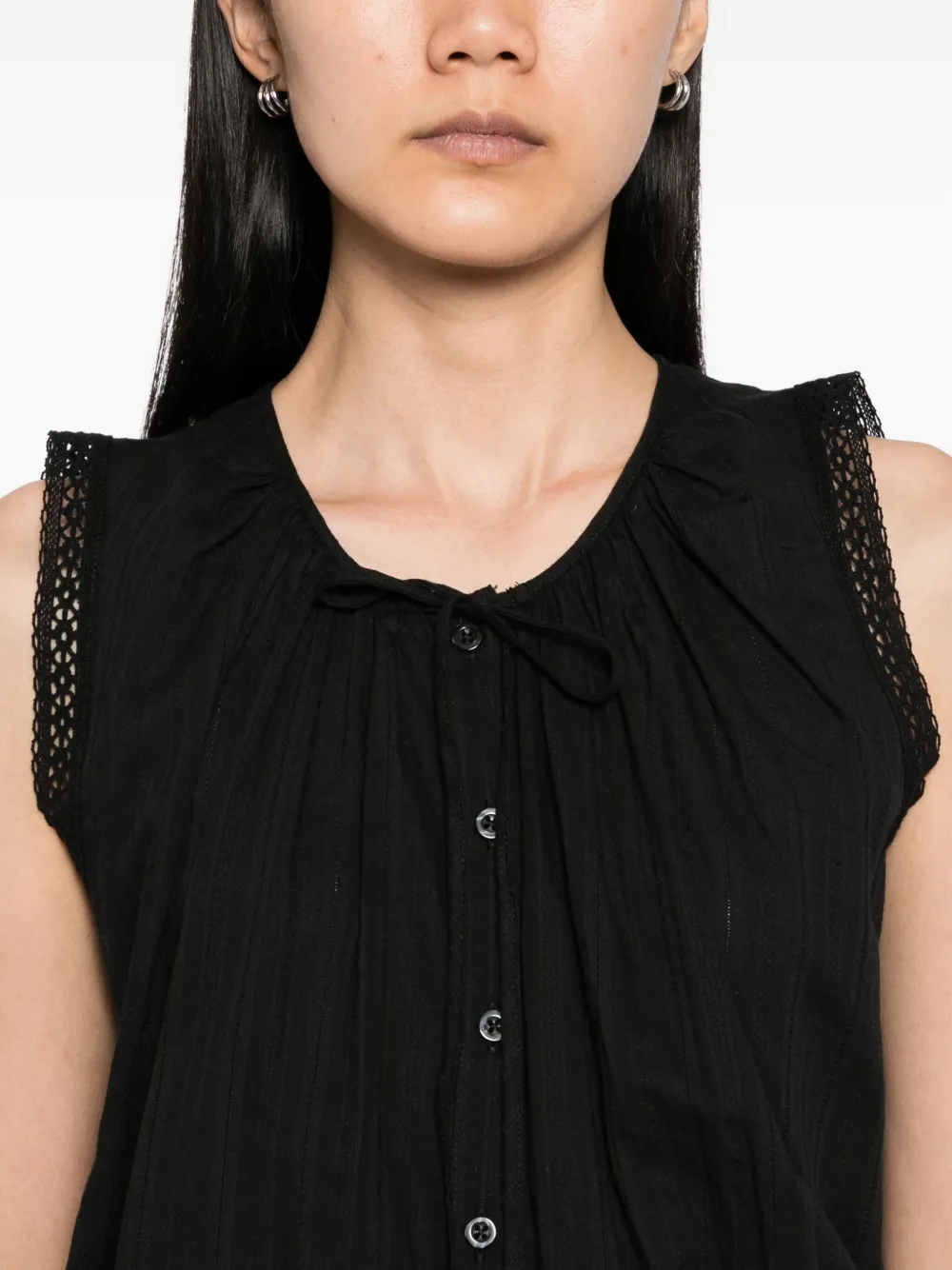 b+ab Mouwloze top en rok Zwart