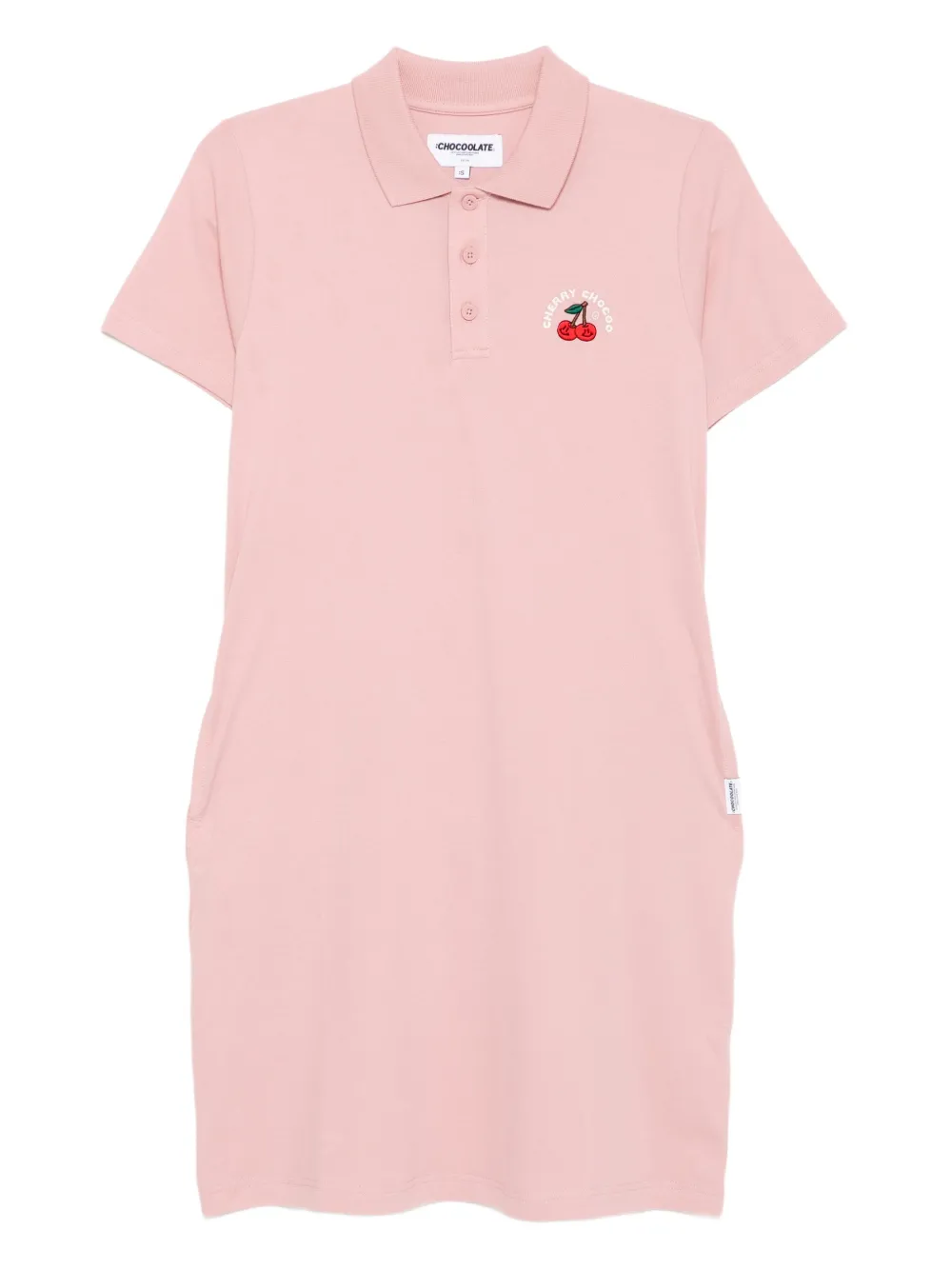 CHOCOOLATE Polojurk met geborduurd logo Roze