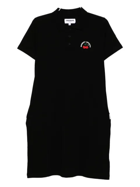 CHOCOOLATE logo-embroidered polo dress