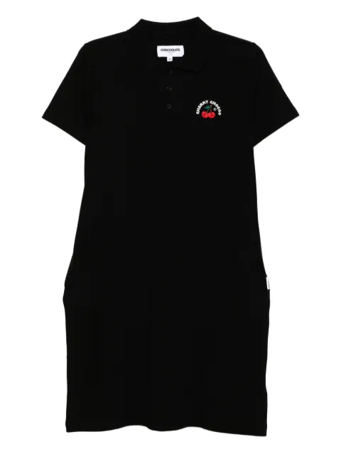 CHOCOOLATE logo-embroidered polo dress
