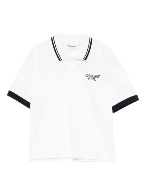 CHOCOOLATE logo-embroidered polo shirt
