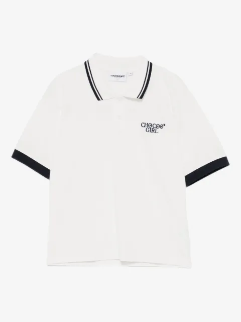 CHOCOOLATE playera tipo polo con logo bordado