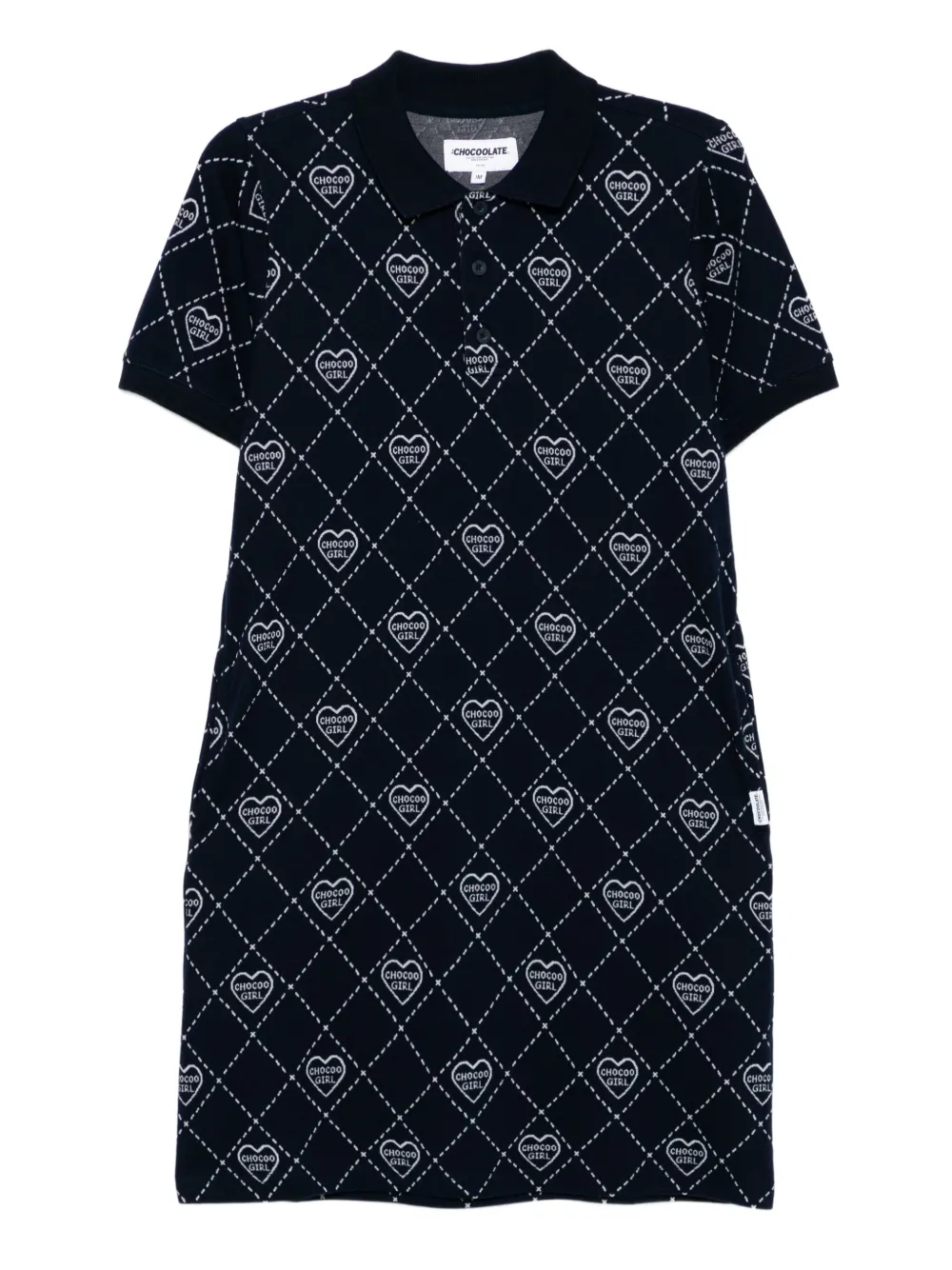 CHOCOOLATE polo dress | Blue | Image 1