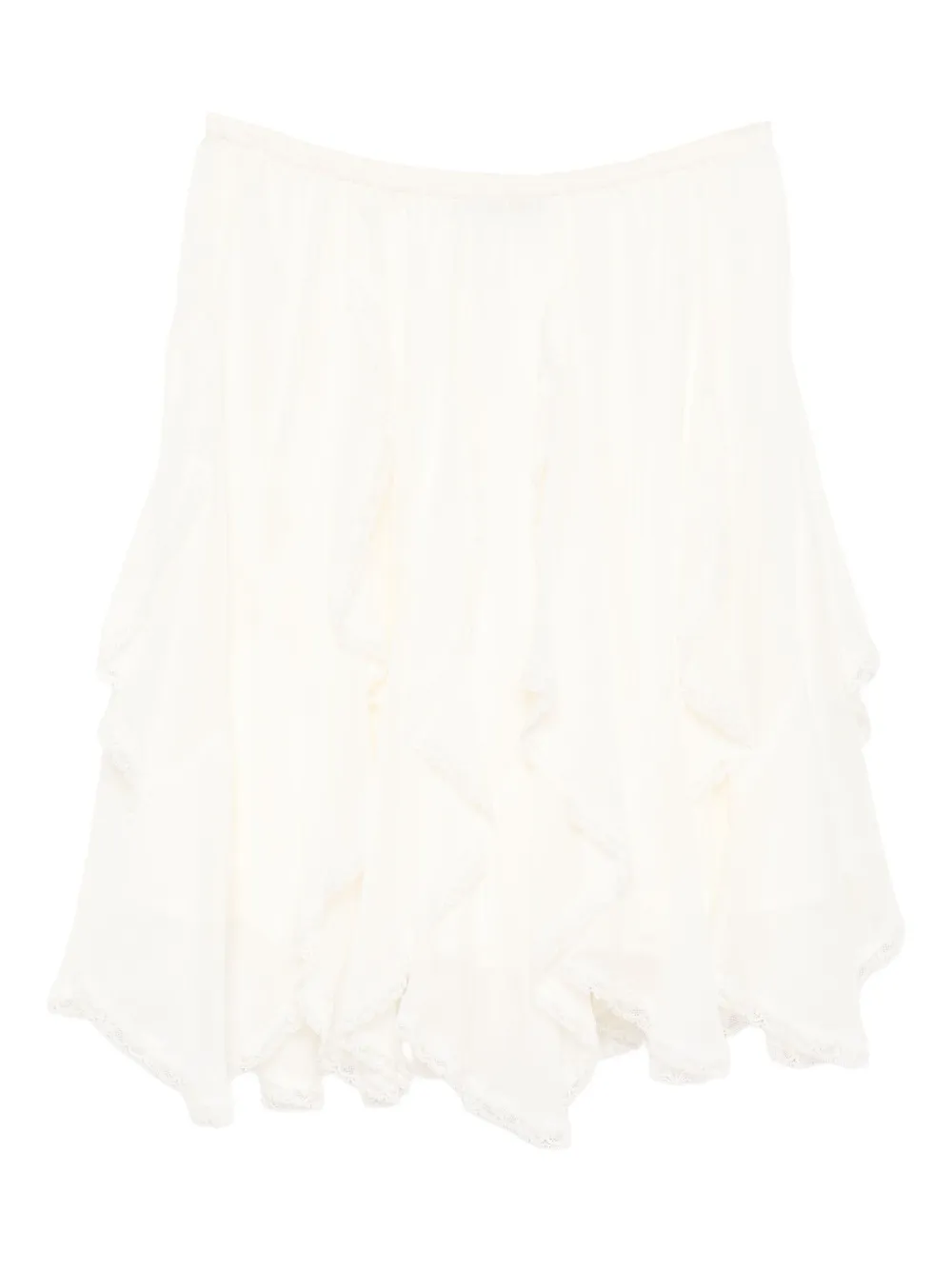 B+ab Rok met ruches - Beige