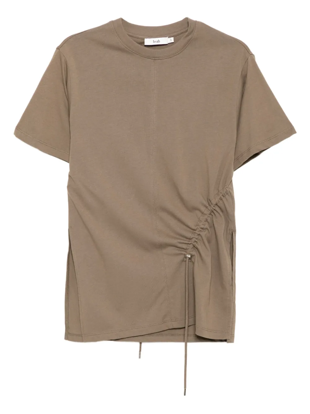 b+ab gathered T-shirt | Brown | Image 1
