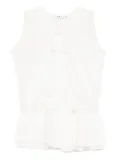 b+ab sleeveless top and skirt set - White