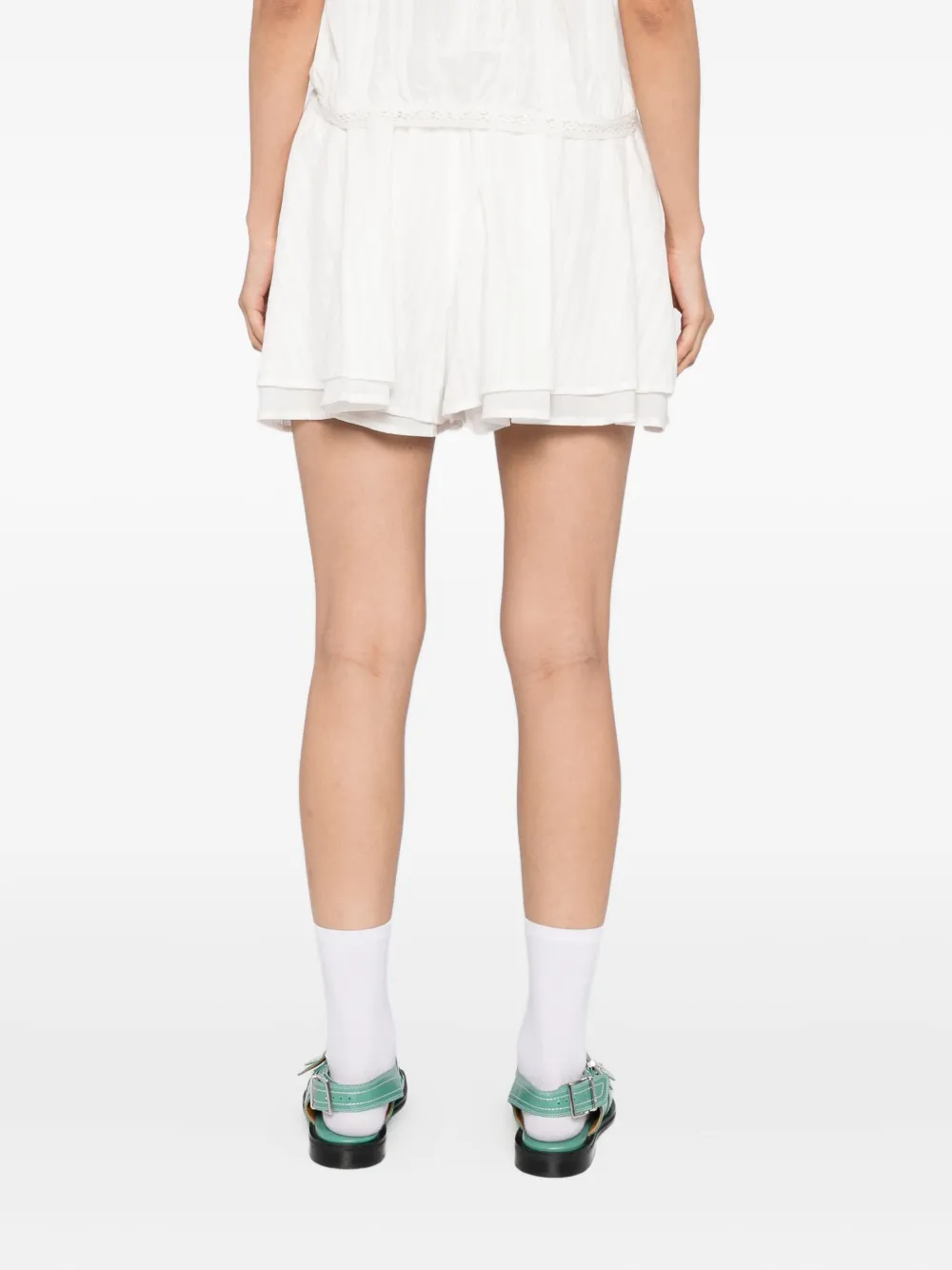 b+ab Mouwloze top en rok Wit
