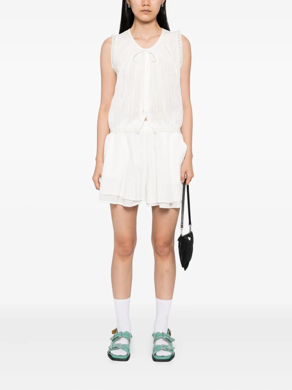 b+ab sleeveless top and skirt set | Short Shorts | Image 2