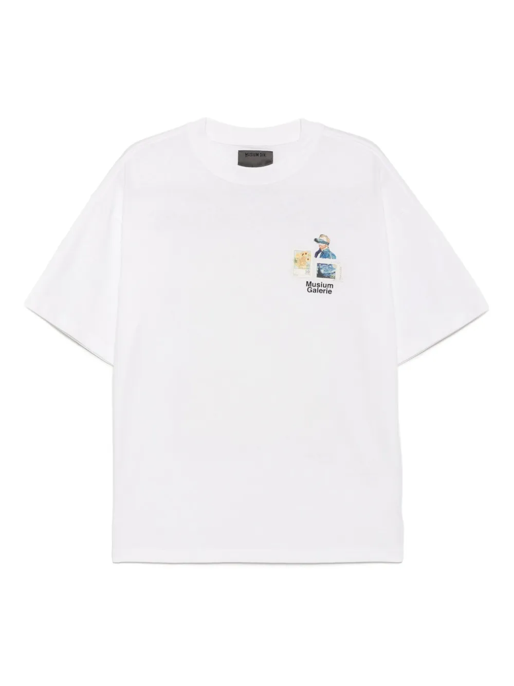 Musium Div. stamps motif T-shirt | White | Image 1