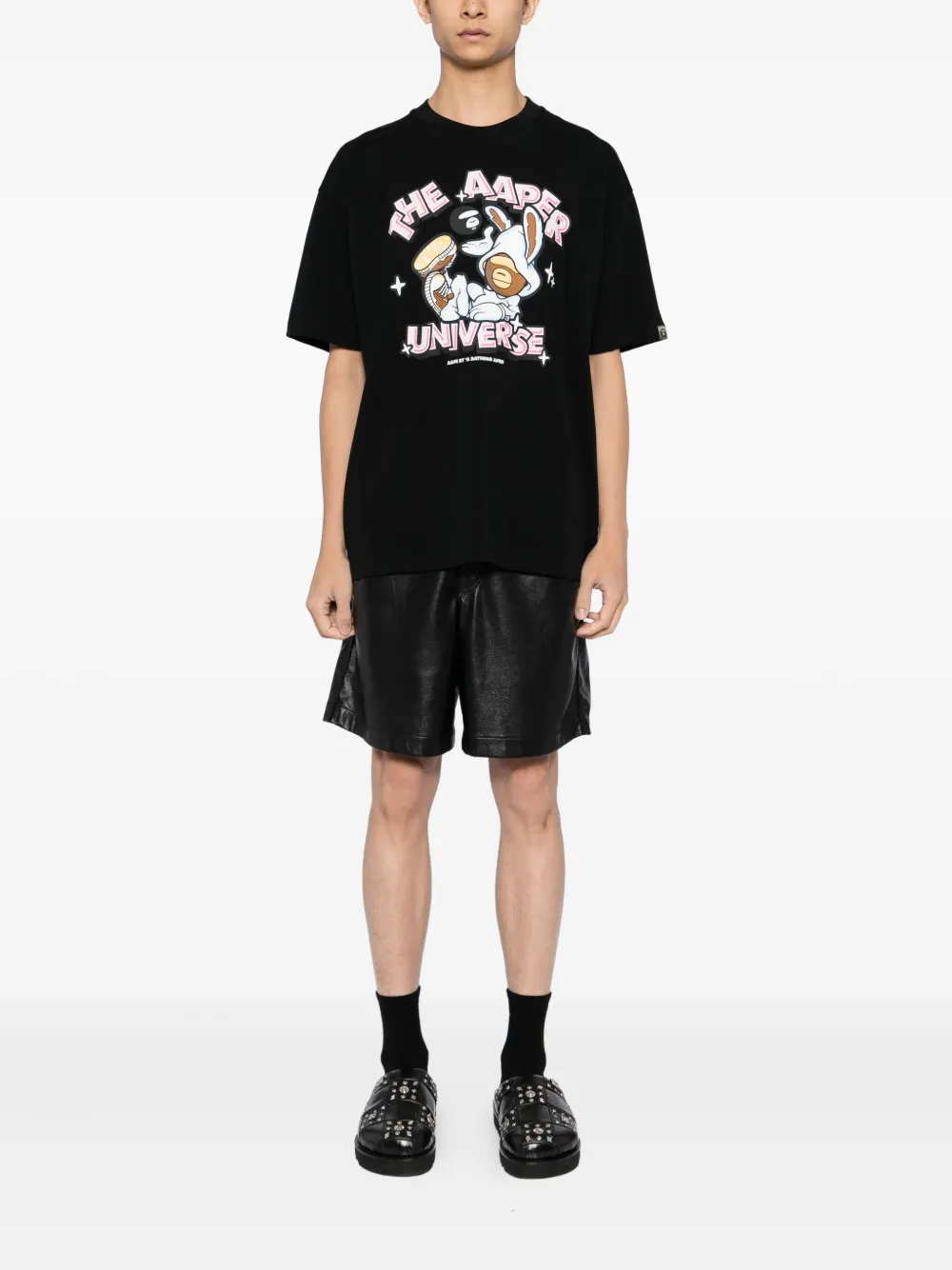 AAPE BY *A BATHING APE Aaper T-shirt Zwart
