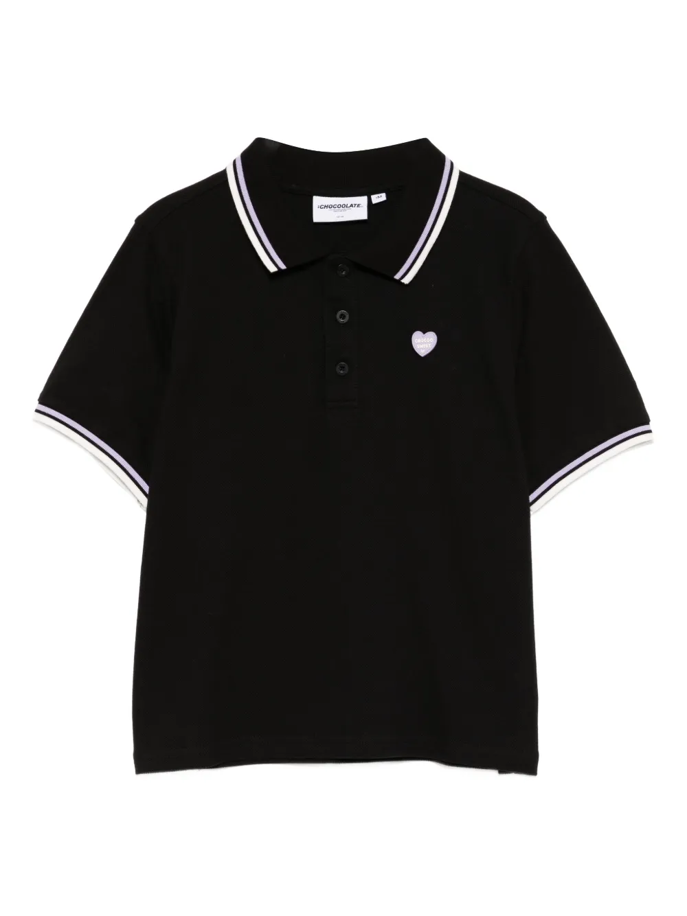 CHOCOOLATE logo-embroidered polo-shirt | Black | Image 1
