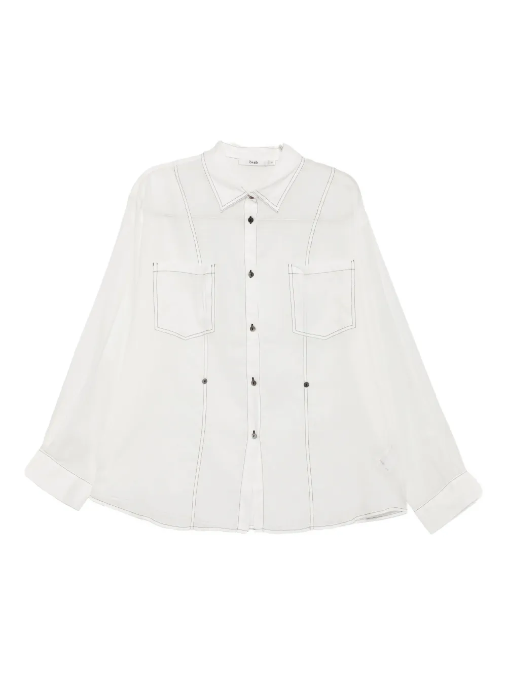B+ab buttoned-up shirt Wit