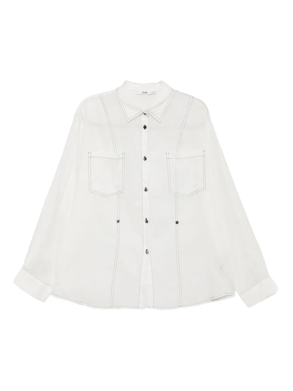 b+ab buttoned-up shirt | blanco | Image 1