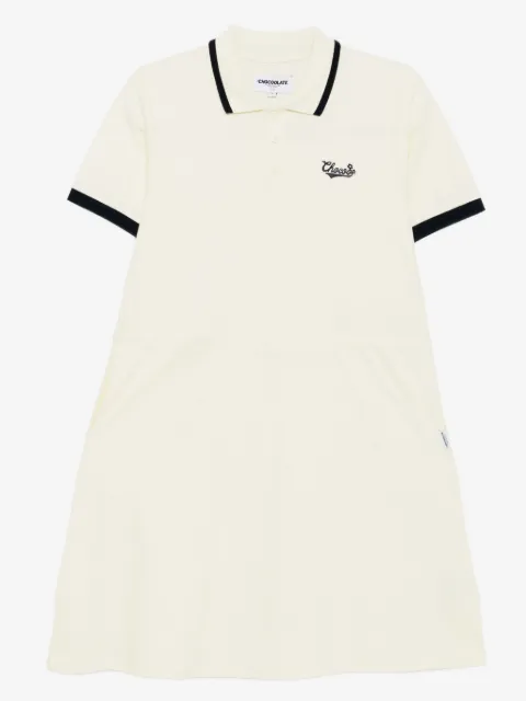 CHOCOOLATE logo-embroidered polo dress