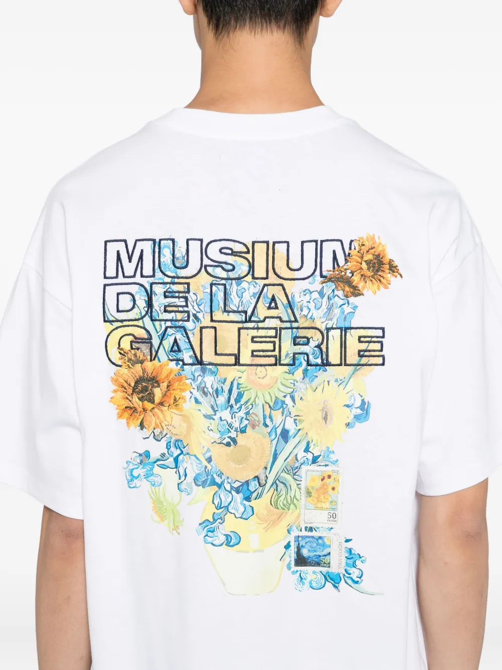 Musium Div. T-shirt met logoprint Wit