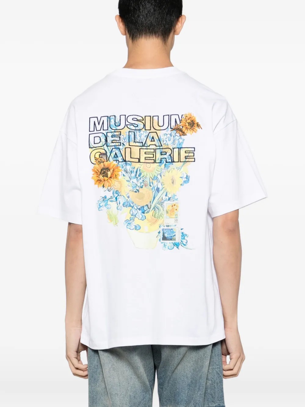 Musium Div. T-shirt met logoprint Wit