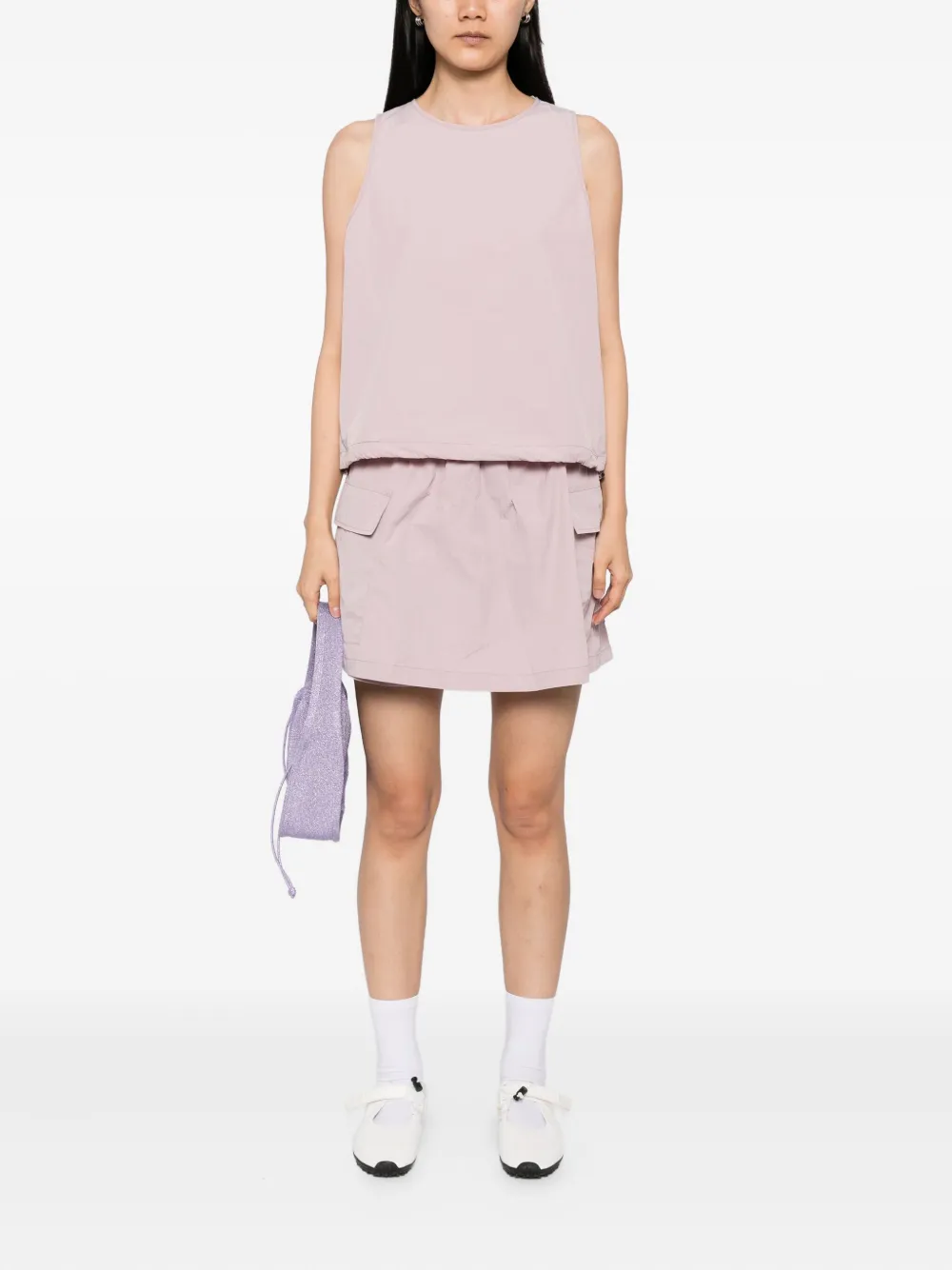 b+ab Mouwloze skorts en top Paars