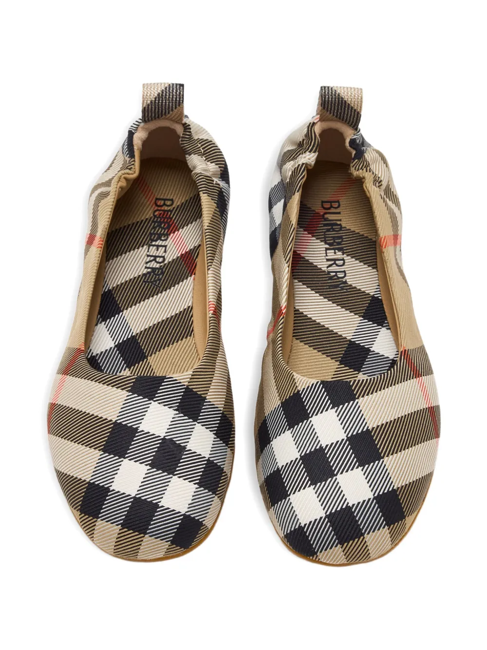 Burberry Kids Vintage Check ballerina's Beige