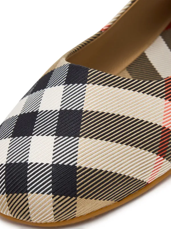 Burberry Kids Vintage Check-pattern Ballet Flats | Neutrals | FARFETCH