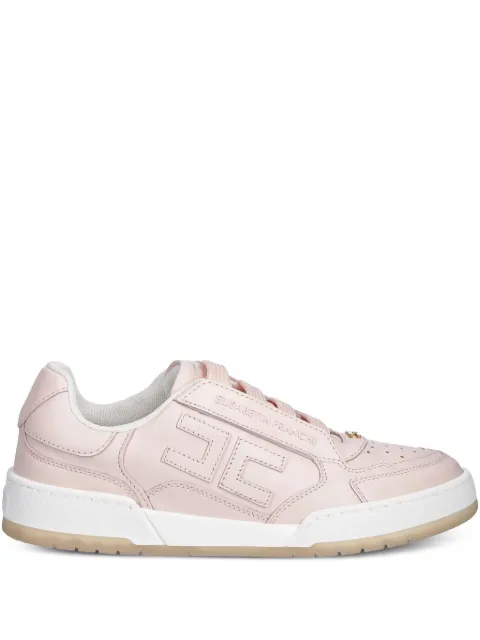 Elisabetta Franchi logo-plaque leather trainers