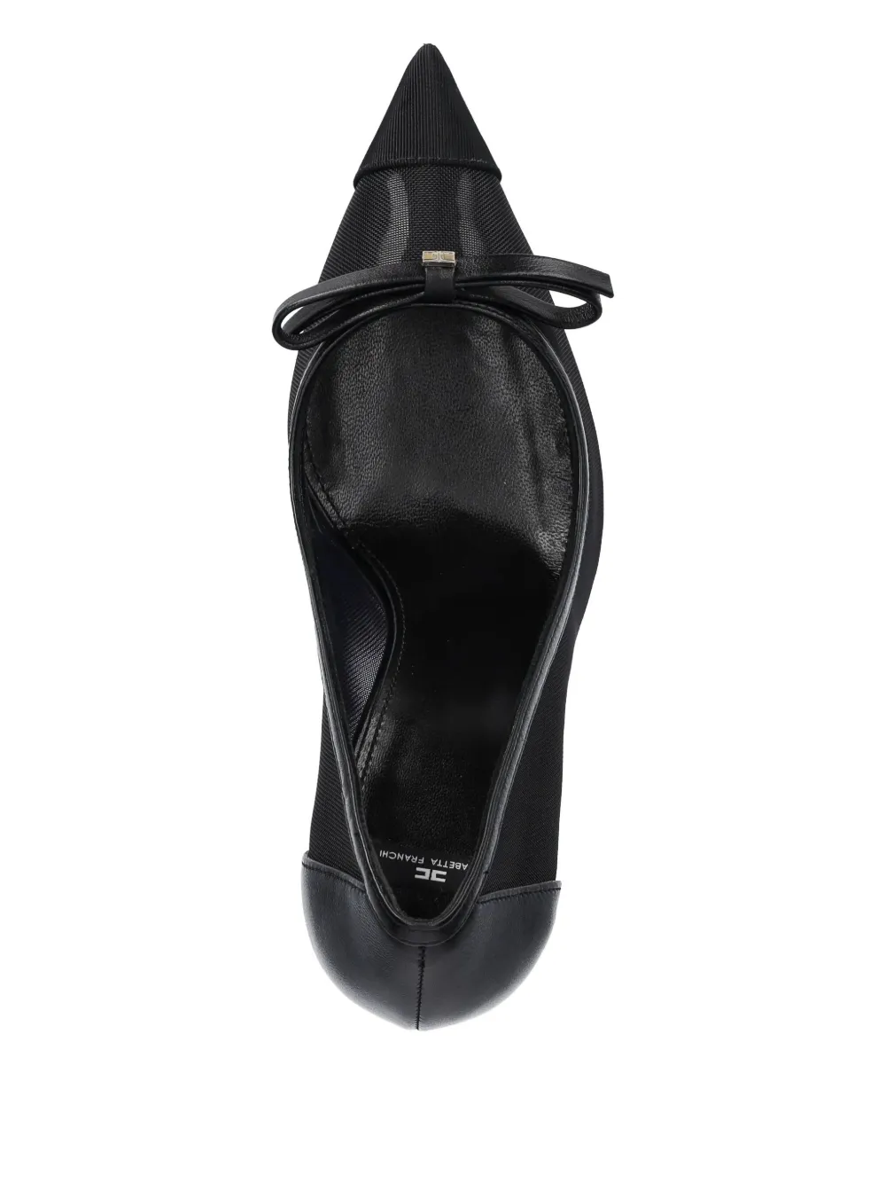 Elisabetta Franchi 90mm bow-detail pumps Black