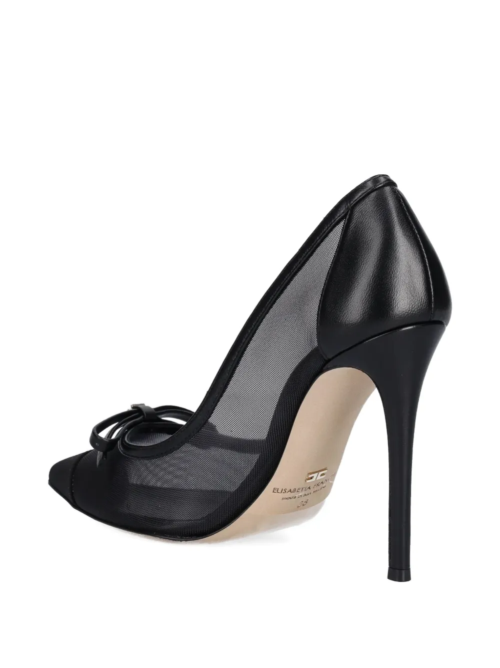 Elisabetta Franchi 90mm bow-detail pumps Black