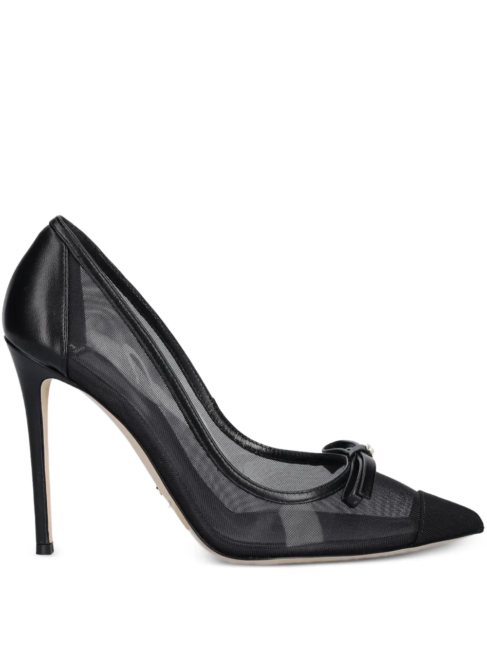 Elisabetta Franchi Pumps met strikdetail Zwart