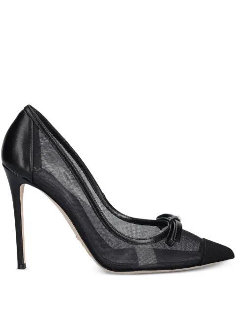 Elisabetta Franchi 보우 디테일 펌프스 90mm