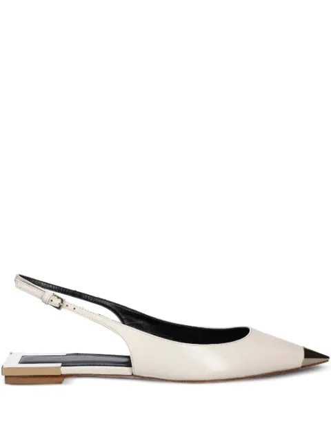 Elisabetta Franchi pointed-toe slingback ballet flats