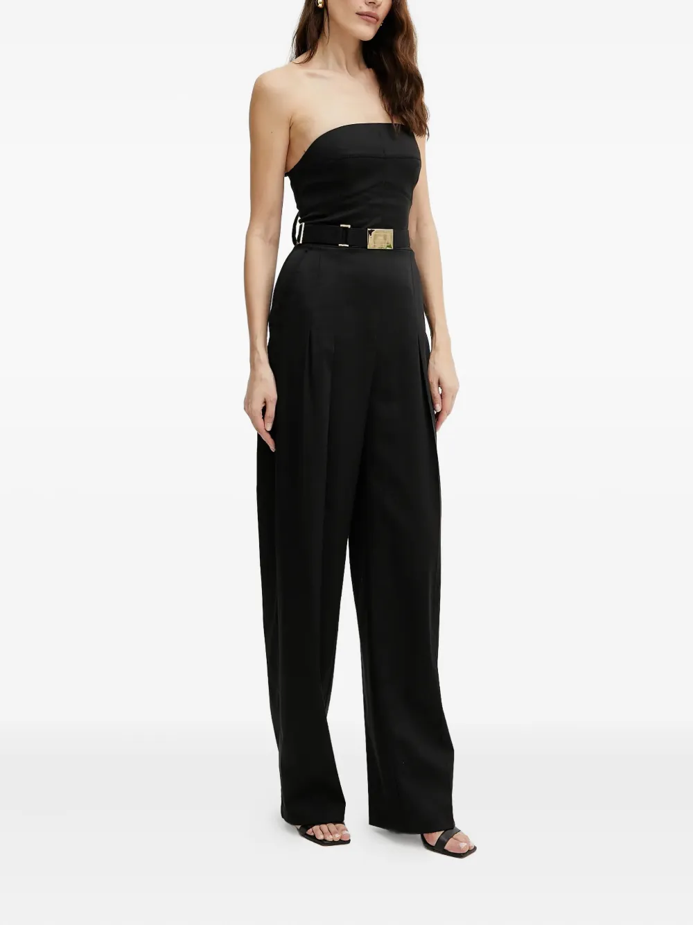 Elisabetta Franchi strapless belted jumpsuit | Full Length | Image 2